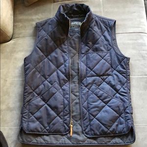 J. Crew Sussex Quilted Vest Navy